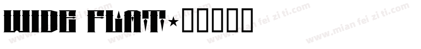 WIDE FLAT字体转换